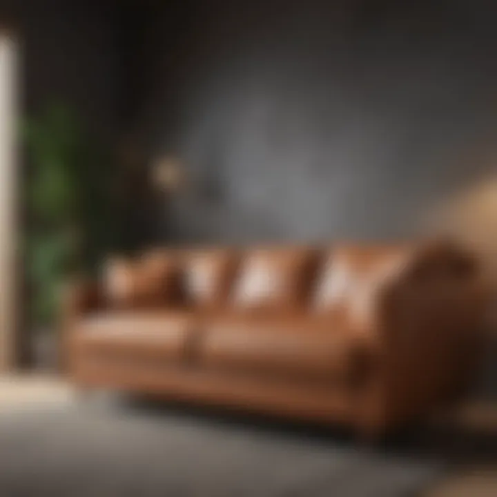Ergonomic couch design showcasing comfort