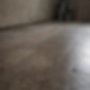Installation technique for basement flooring