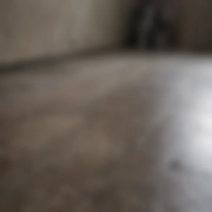 Installation technique for basement flooring