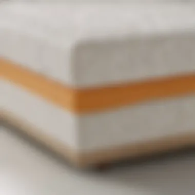 Detailed construction of a Tempur-Pedic mattress showcasing the unique foam layers and support system.