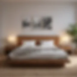 Harmonious bedroom layout demonstrating optimal bed placement