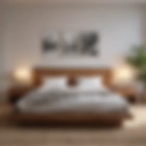 Harmonious bedroom layout demonstrating optimal bed placement