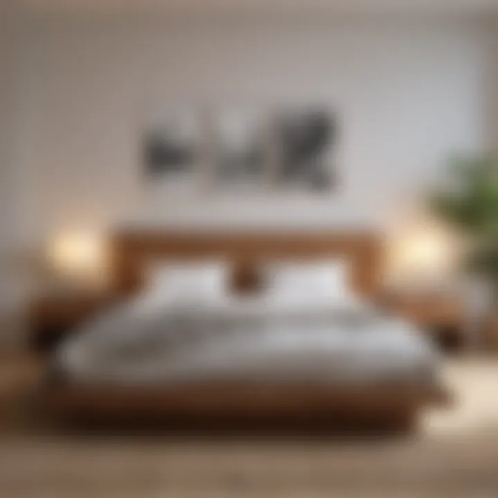 Harmonious bedroom layout demonstrating optimal bed placement