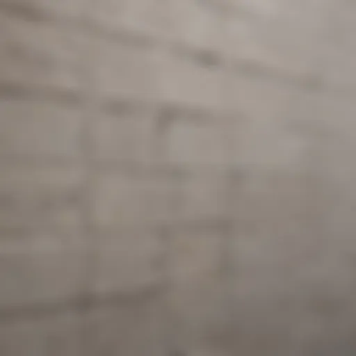 Close-up of freshly applied grout on a wall surface