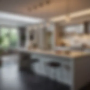 Stylish Kitchen Lighting Elegant lighting fixtures in a stylish kitchen