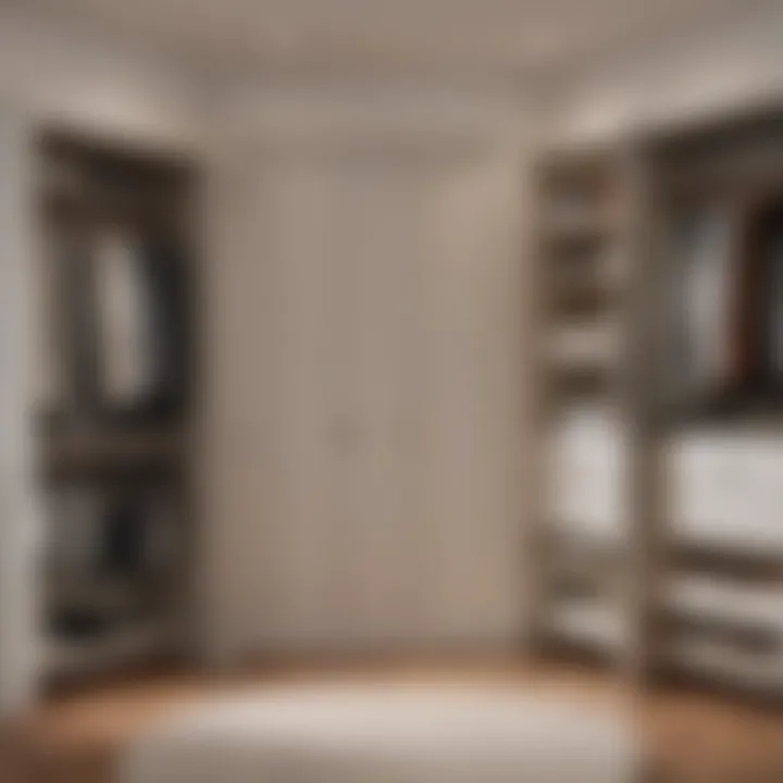 Before and after transformation of a small closet