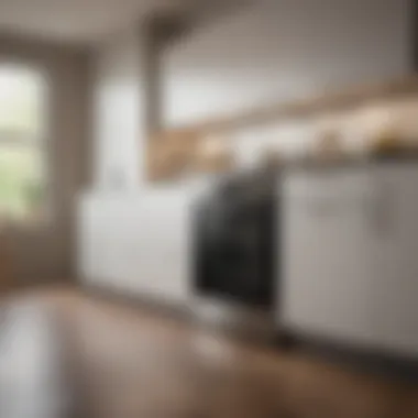 Energy-efficient dishwasher in a kitchen setting