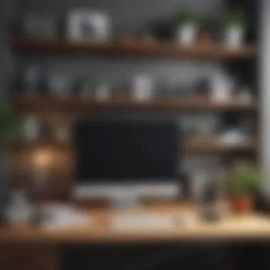 The Importance of an Organized Environment A tidy workspace with organized shelves and decluttered desk