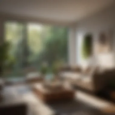 Creating a Tranquil Living Space A serene living room with natural light and minimal decor