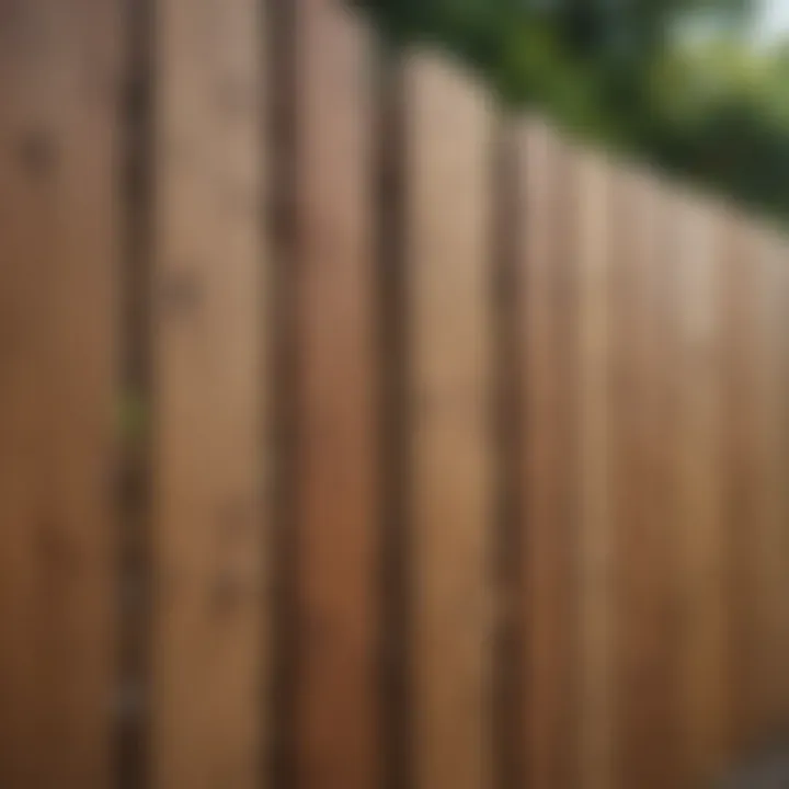 A pristine wooden fence before staining