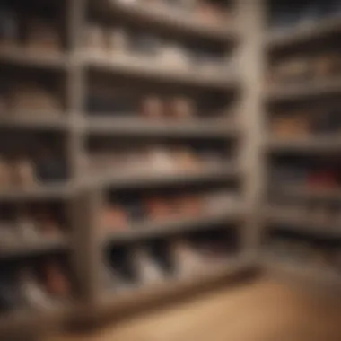 Labeled Shoe Box Categories Shoe boxes labeled and categorized in a closet