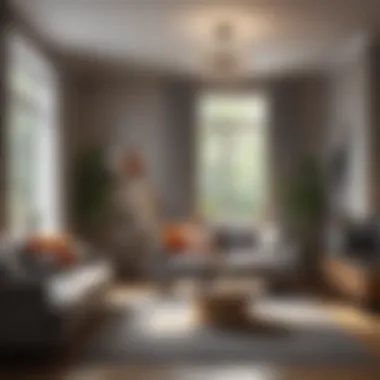 Inviting living area showcasing budget-friendly design
