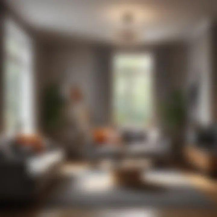 Inviting living area showcasing budget-friendly design