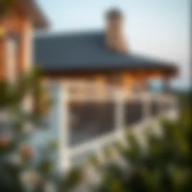 Seamless Integration of Trex Railing Elegant Trex railing integrated into a modern architectural setting