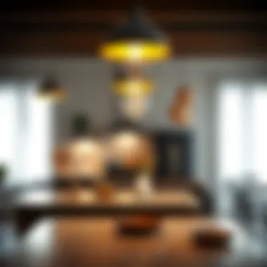 Creative Lighting Combinations for Unique Design Combination of different lighting styles above a kitchen island