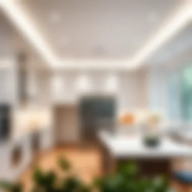 Sleek Recessed Lighting for Functional Spaces Recessed lighting providing a sleek look in a kitchen