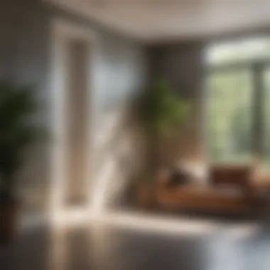 Stylish Accent Wall in Sunlit Space Stylish accent wall in a sunlit space