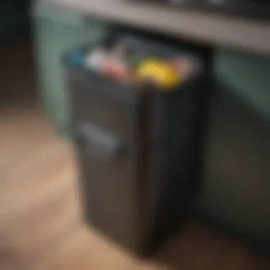 Multi-Compartment Trash Can Setup Multi-compartment trash can setup for efficient waste separation