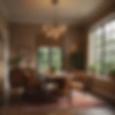 Welcoming Atmosphere for Dining Dining area with warm, inviting tones