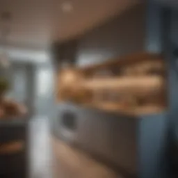 Stylish basement kitchen design