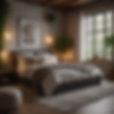 Inviting Cozy Nook Design A cozy nook with a bed and rug pairing that invites relaxation and comfort