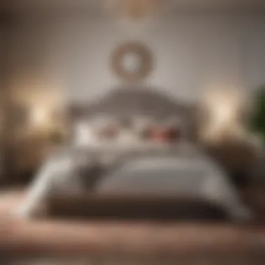 Harmonious Bedroom Design Elegant bedroom showcasing a harmonious blend of a stylish bed and a beautifully patterned rug