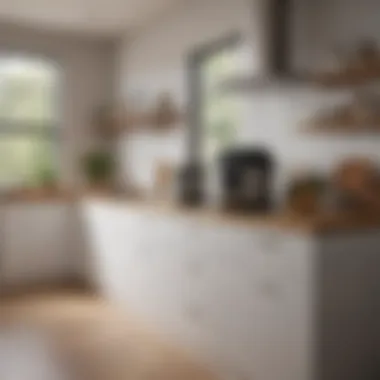 A modern kitchen showcasing an Instant Pot and air fryer side by side.