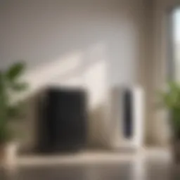 Sleek design of the Just for Better Space Air Purifier
