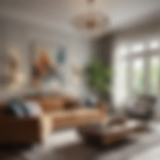 Elegant living room showcasing Kelly interior design principles