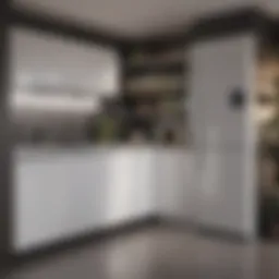 Compact kitchen with innovative storage solutions