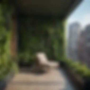 Residential Balcony Green Wall A residential balcony transformed with a beautiful green wall.