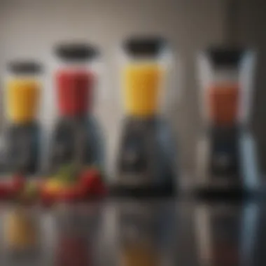 An infographic comparing the features of different blenders.