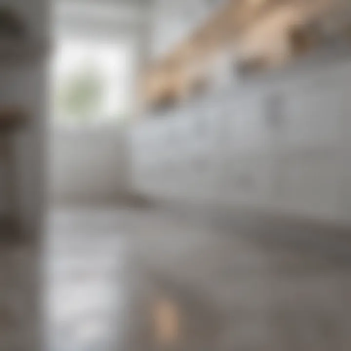 Maintenance tips for white kitchen cabinets with tile floor