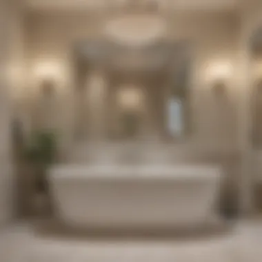 Elegant master bath with soft neutrals and luxurious finishes