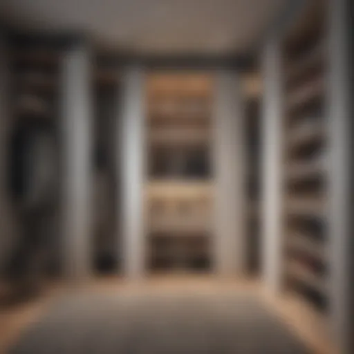 Creative closet design utilizing vertical space