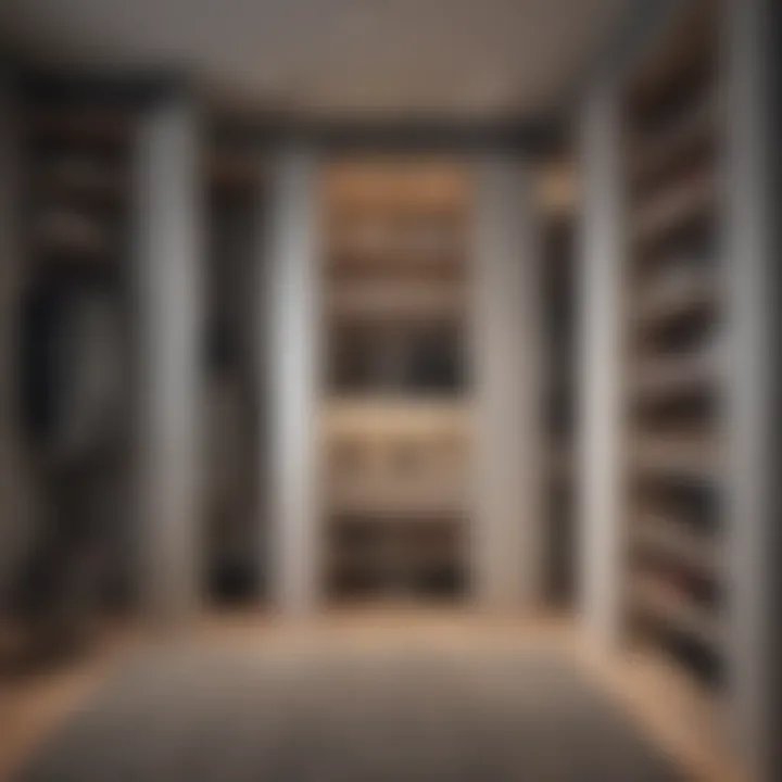 Creative closet design utilizing vertical space