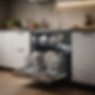 Innovative features of a modern space-saving dishwasher