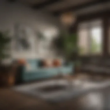 Revamping Living Spaces for Aesthetic Appeal Stylish living room with contemporary furniture and decor