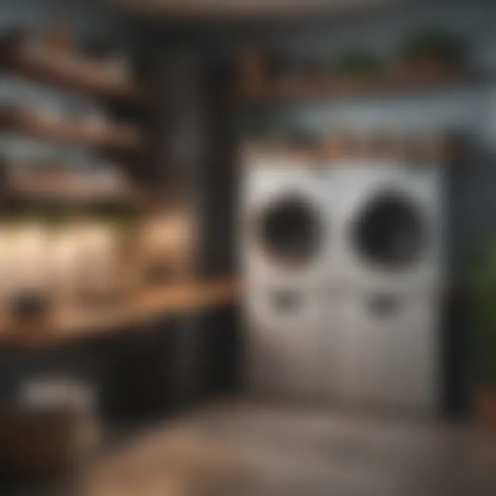 Safety considerations for utilizing behind washer dryer shelves