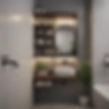 Compact narrow shelf unit maximizing storage space