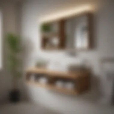 Narrow shelf unit made from eco-friendly materials