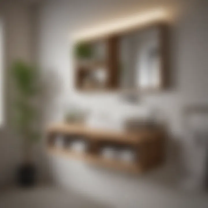 Narrow shelf unit made from eco-friendly materials