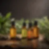 A variety of essential oils known for their mosquito-repelling properties