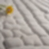 Elegant design of Nectar firm mattress topper showcasing its luxurious fabric