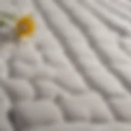 Elegant design of Nectar firm mattress topper showcasing its luxurious fabric