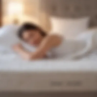 Enhanced Sleep Posture with Nectar Firm Mattress Topper Illustration of improved sleep posture supported by the topper