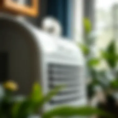 Essential Features of Dehumidifiers Close-up of key features of an air dehumidifier
