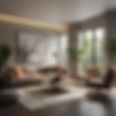 Stylish Interior Enhancements Modern living room with stylish decor