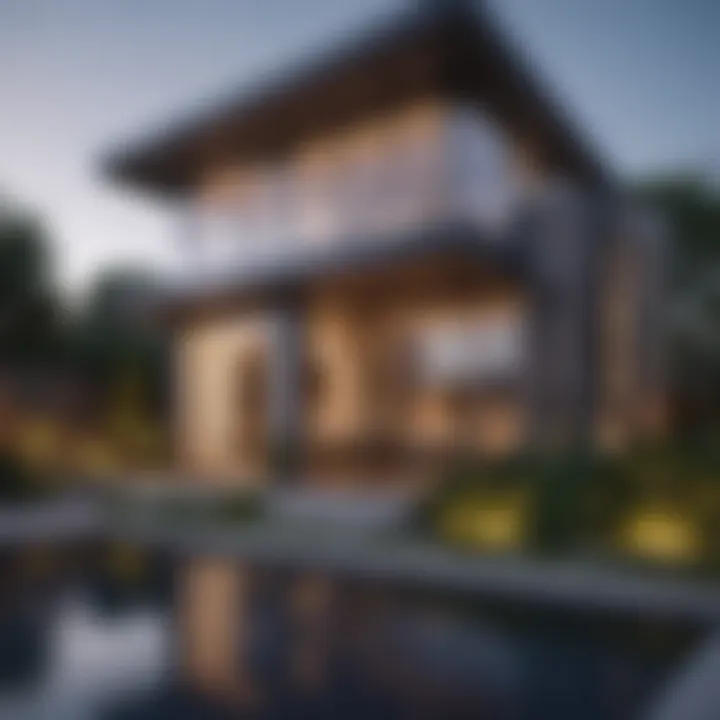Exterior view of a renovated home