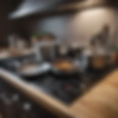 Elegant organization of cookware in a modular layout